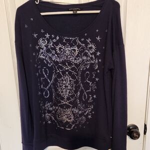 Rock & Republic Deep Blue Graphic Sweatshirt
